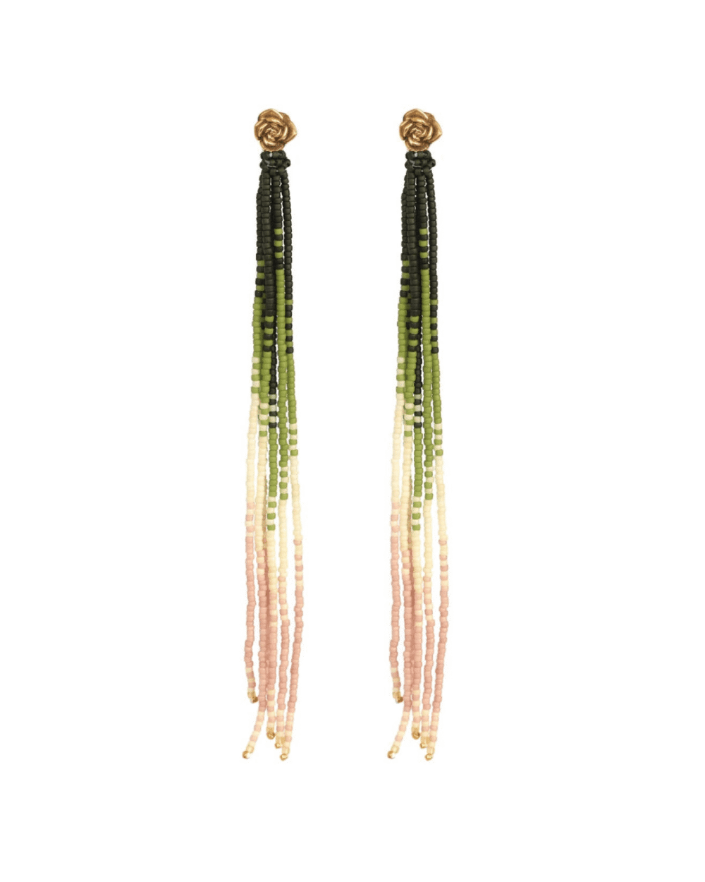 Arete Echeveria Lola con mostacillas